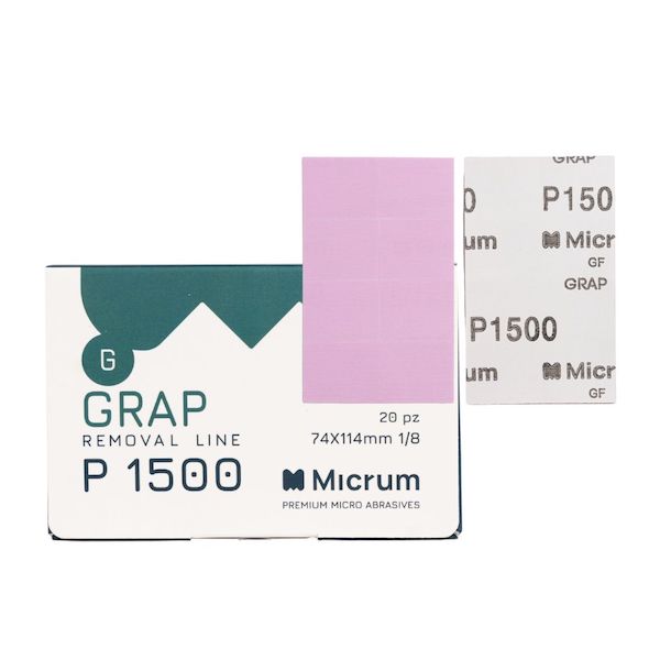 Micrum Grap Foglio Abrasivo Adesivo 1/8 70x114