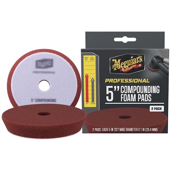 Meguiars Tampone Rosso da Taglio 127 mm 2 pezzi