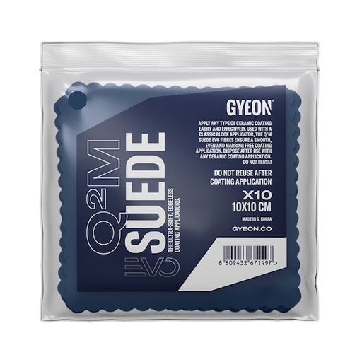 Gyeon Q²M EVO – Panno In Microfibra Per Pelle 40x40 Cm, Confezione Da 2, Per Dettaglio Auto E Cura Interni