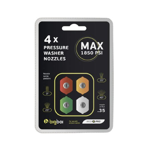 [BB3-NOZZLE4PCK] BigBoi WashR Pro/Duo Set Ugelli
